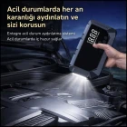 16.000 Mah Hava Kompresörlü Akü Takviye Cihazı Hızlı Şişirme El Feneri Akım Korumalı Taşınabilir Powerbank