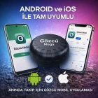 Gözcü Mega Android ve İos Uyumlu Takip Cihazı 3 Yıl Pil Ömrü Geçmişe Dönük Konum Gps Araç Motor Çocuk Gizli