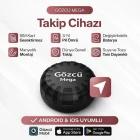 Gözcü Mega Android ve İos Uyumlu Takip Cihazı 3 Yıl Pil Ömrü Geçmişe Dönük Konum Gps Araç Motor Çocuk Gizli