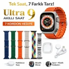 Ultra 9 Model 7 Kordonlu Akıllı Saat Nabız Adımsayar Bluetooth Bağlantılı Smart Watch