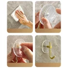 3 Adet Kristal Gold Güçlü Yapışkanlı Duvar Askısı Vida Gerektirmez Yüksek Ağırlığa Dayanıklı