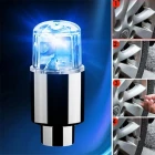 Araç ve Bisiklet İçin 2 Adet Mavi Led Sibop Kapağı Gece Parlayan Lastik Lambası Işıklı Sibop Kapağı