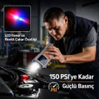 Akım Korumalı 16.000 Mah Hava Kompresörlü Akü Takviye Cihazı Hızlı Şişirme El Feneri Taşınabilir Powerbank