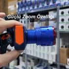 50W 3000 Lümen 6800mAH Batarya Zoomlu ve Sensörlü Dijital Ekran Kafa Lambası