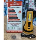 Profesyonel 10W 1000 Lümen Dijital Ekran Şarjlı El feneri Su Geçirmez Çift Işıklı Kambur Fener