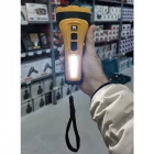 Profesyonel 10W 1000 Lümen Dijital Ekran Şarjlı El feneri Su Geçirmez Çift Işıklı Kambur Fener