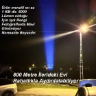 6000 Lümen 60w Profesyonel El Feneri 12.000 Mah Powerbank Özellikli Zoomlu Metal Gövde