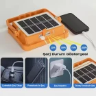 Güneş Enerjili Şarjlı Su Geçirmez Kamp Lambası 8 Saat Çalışan 4000 mAh Solar Kamp Lambası