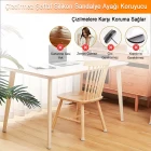 4 Lü Keçeli Şeffaf Silikon Sandalye Ayağı Koruyucu Çizdirmez