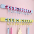 Raylı Hareketli 10 Kancalı Askı Kendinden Yapışkanlı Mutfak Banyo Askısı