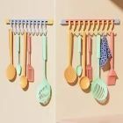 Raylı Hareketli 10 Kancalı Askı Kendinden Yapışkanlı Mutfak Banyo Askısı