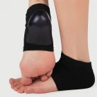 Siyah 1 Çift Silikon Nemlendirici Topuk Çorabı Çatlak Nasır İçin Nemlendirici Topuk Çatlak Giderici Çorap