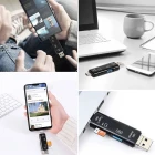 5 In 1 Çok Fonksiyonlu USB 2.0 Micro Sd Kart Okuyucu Usb micro Usb type-C Otg Çevirici