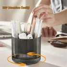 360° Dönebilen Plastik Organizer Çok Amaçlı Mutfak Banyo ve Makyaj Malzemesi Düzenleyici Döner Masaüstü Stand