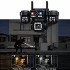 O-Kam Pro 4 Kameralı 4 Görüntülü Ultra HD 360 Dönebilen Kablosuz Wifi Kamera Gece Görüşlü Su Geçirmez Sesli Görüşme Hareket Takip Ok-202PlusW