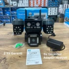O-Kam Pro 4 Kameralı 4 Görüntülü Ultra HD 360 Dönebilen Kablosuz Wifi Kamera Gece Görüşlü Su Geçirmez Sesli Görüşme Hareket Takip Ok-202PlusW