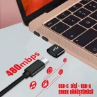 Usb Type-c To Usb 3.0 Dönüştürücü Otg Çevirici Başlık Aparatı 6a Hızlı Veri Aktarımı