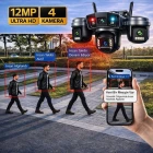 O-Kam Pro 4 Kameralı 4 Görüntülü Ultra HD 360 Dönebilen Kablosuz Wifi Kamera Gece Görüşlü Su Geçirmez Sesli Görüşme Hareket Takip Ok-203PlusW