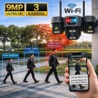 O-Kam Pro 3 Kameralı 3 Görüntülü Ultra HD 360 Dönebilen Kablosuz Wifi Kamera Gece Görüşlü Su Geçirmez Sesli Görüşme Hareket Takip Ok-204PlusW