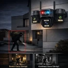 O-Kam Pro 3 Kameralı 3 Görüntülü Ultra HD 360 Dönebilen Kablosuz Wifi Kamera Gece Görüşlü Su Geçirmez Sesli Görüşme Hareket Takip Ok-204PlusW