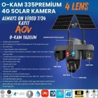 O-Kam Premium 4G 12MP SIM Kartlı 4 Kameralı 4 Görüntülü Çift Solar Panelli Renkli Ledli Gece Görüşlü Güvenlik Kamerası