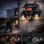 O-Kam Pro 4G 9MP SIM Kartlı 3 Kameralı 3 Görüntülü Solar Panelli Gece Görüşlü Güvenlik Kamerası Ok-310