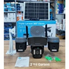 O-Kam Pro 4G 9MP SIM Kartlı 3 Kameralı 3 Görüntülü Solar Panelli Gece Görüşlü Güvenlik Kamerası Ok-310