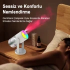 Yıldızlı Projektör Hava Nemlendirici Aromaterapi Ultrasonik Buhar Makinesi Araç ve Ev Uyumlu 280ML