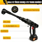 Leerfei 48V Çift Akülü Şarjlı ve Yüksek Basınçlı Oto Yıkama Makinesi