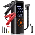 St-5537 Pro Akım Korumalı 12.000 Mah Hava Kompresörlü Akü Takviye Cihazı Hızlı Şişirme El Feneri Taşınabilir Powerbank