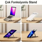 Alüminyum Yükseklik Ayarlı Katlanabilir Laptop Tablet Standı