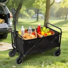 Katlanır Portatif Taşıma Aracı Kamp Arabası Piknik Plaj Pazar Market Koli Yük Paket El Arabası