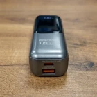 13.000 mAh Premium 22.5W PD Süper Hızlı Şarjlı Dijital Göstergeli Powerbank Type-C USB Çıkışlı Kendinden Şarj Kablolu