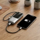 13.000 mAh Premium 22.5W PD Süper Hızlı Şarjlı Dijital Göstergeli Powerbank Type-C USB Çıkışlı Kendinden Şarj Kablolu