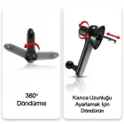 Klimaya Takılan Yeni Nesil Araç Telefon Tutucu 360 Derece Ayarlanabilir Ch-127