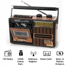 Nostaljik Bluetooth Usb Sd Fm Kaset Çalar Retro 4 Bant Radyo