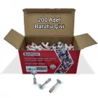 200 Adet Pul Başlı Barutlu Çivi