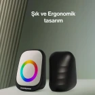 Sprange Led Işıklı Rgb Bilgisayar Hoparlörü 2.0 3W x 2 USB 3.5mm 5V 1 + 1 Siyah SR-PN786