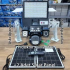 O-Kam Premium 4G 12MP SIM Kartlı 4 Kameralı 4 Görüntülü 3 Adet Solar Panel Kumandalı Projektörlü Renkli Gece Görüşlü Güvenlik Kamerası