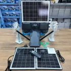 O-Kam Premium 4G 12MP SIM Kartlı 4 Kameralı 4 Görüntülü 3 Adet Solar Panel Kumandalı Projektörlü Renkli Gece Görüşlü Güvenlik Kamerası