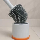 Deterjan Hazneli Silikon Tuvalet Fırçası Yeni Nesil Klozet ve WC Temizlik Fırçası