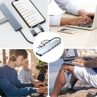 8 In 1 Usb Çoklayıcı Type-C USB 2.0-3.0 Audio 3.5 Tf Sd Çevirici Adaptör Çok Portlu Çoklayıcı USB Hub