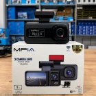 MPIA 1080P Full Hd 3 Kameralı Wifi Özellikli Telefondan İzleme Arka Park Kamerası Sensörlü Lcd Ekranlı Araç Kamerası
