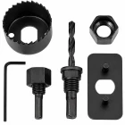 16 Parça Buat Açma Seti Panç Seti Yuvarlak Delik Açma Seti Ahşap Panç Seti