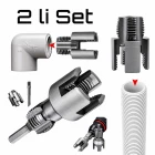 2 Li Set İç ve Dış Plastik Boru Diş Açma Seti 1/2 ve 3/4 İnç Borularla Uyumlu PVC Boru Diş Açma Aparatı