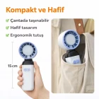Katlanır El Tipi Turbo Fan Serinletici Vantilatör 100 Kademeli El Fanı Soğutucu Vantilatör