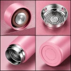 Pembe Dijital Sıcaklık Göstergeli Termos 500 ml