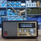 Retro Ahşap Bluetooth Hoparlör Radyo Profesyonel Stereo Ses TWS Mp3 Çalar FM USB TF Aux Girişlli