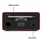 Retro Ahşap Bluetooth Hoparlör Radyo Profesyonel Stereo Ses TWS Mp3 Çalar FM USB TF Aux Girişlli