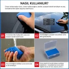 Oto Detay Temizlik Kili Kaporta Cam ve Boya Yüzeyi İçin Kil Temizleyici Kauçuk